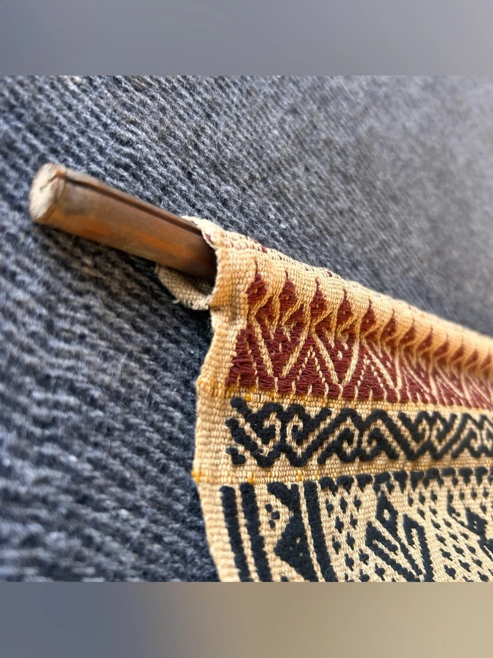 Antique Handwoven Kain Kapal/Tampan Tribal Textile #0425263